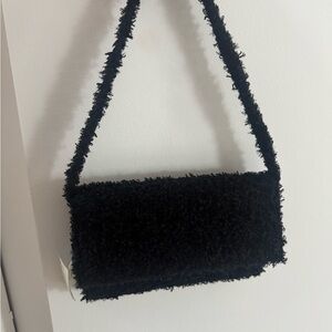 Elegant Black Textured Women's Bag
